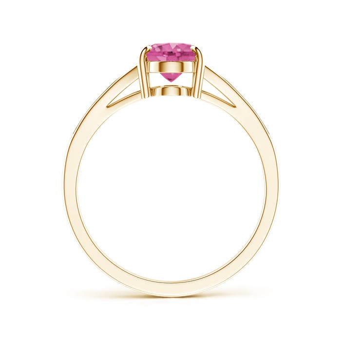 AAA - Pink Sapphire / 1.57 CT / 14 KT Yellow Gold