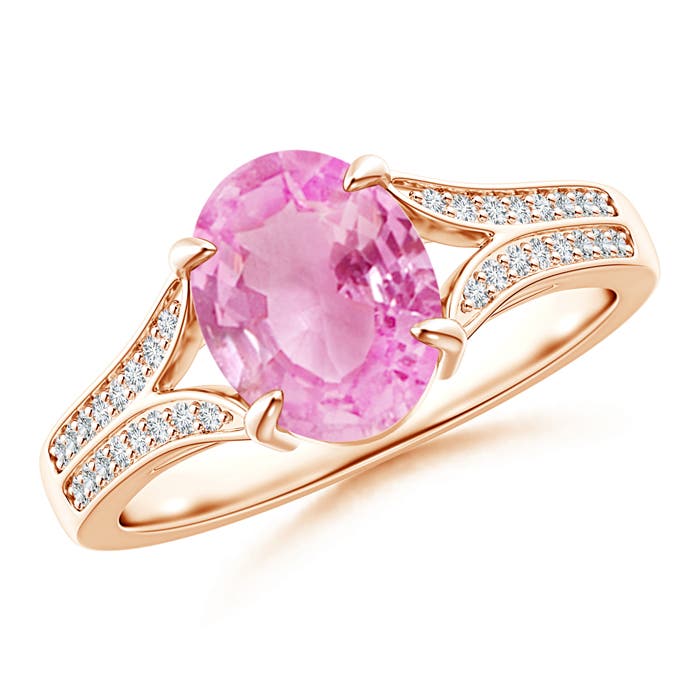 A - Pink Sapphire / 2.05 CT / 14 KT Rose Gold