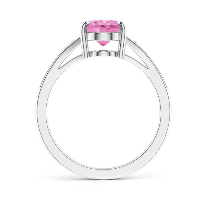 A - Pink Sapphire / 2.05 CT / 14 KT White Gold