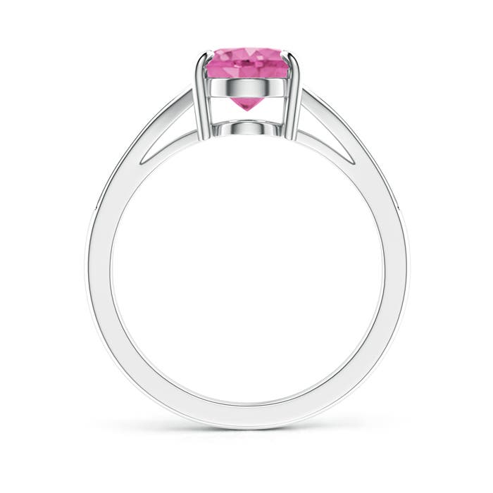 AA - Pink Sapphire / 2.05 CT / 14 KT White Gold