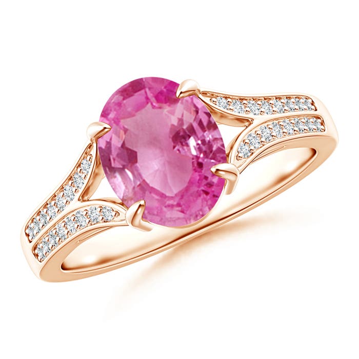 AAA - Pink Sapphire / 2.05 CT / 14 KT Rose Gold