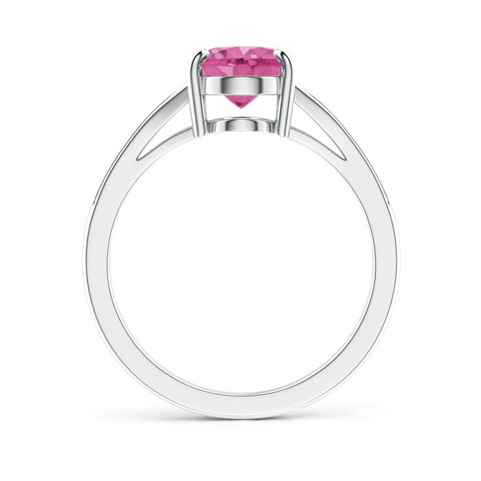 AAA - Pink Sapphire / 2.05 CT / 14 KT White Gold