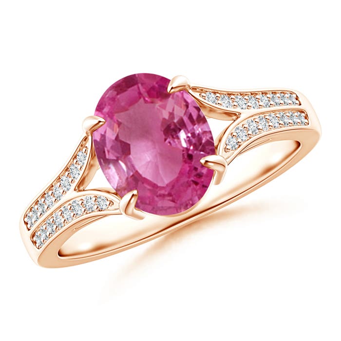 AAAA - Pink Sapphire / 2.05 CT / 14 KT Rose Gold