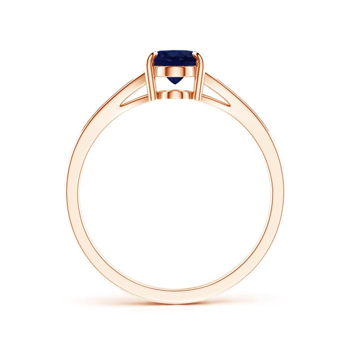 A - Blue Sapphire / 0.96 CT / 14 KT Rose Gold