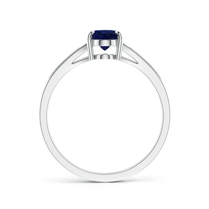 A - Blue Sapphire / 0.96 CT / 14 KT White Gold