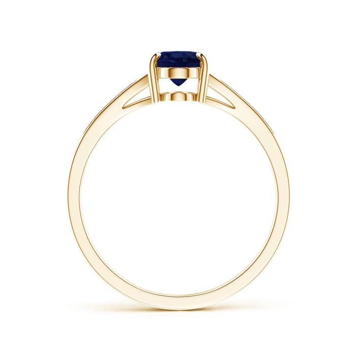 A - Blue Sapphire / 0.96 CT / 14 KT Yellow Gold