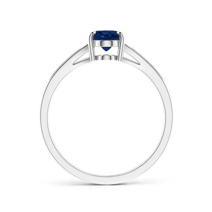 AA - Blue Sapphire / 0.96 CT / 14 KT White Gold