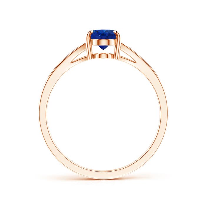 AAA - Blue Sapphire / 0.96 CT / 14 KT Rose Gold