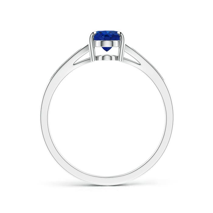 AAA - Blue Sapphire / 0.96 CT / 14 KT White Gold