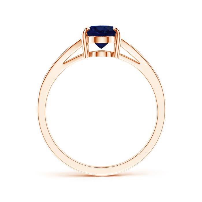 A - Blue Sapphire / 1.67 CT / 14 KT Rose Gold