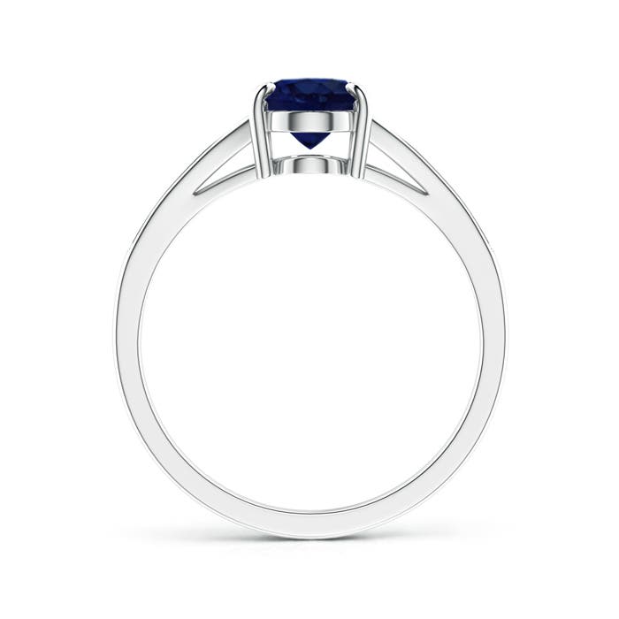 A - Blue Sapphire / 1.67 CT / 14 KT White Gold