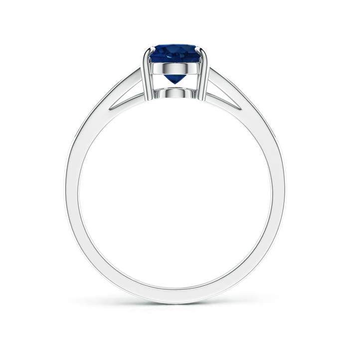 AA - Blue Sapphire / 1.67 CT / 14 KT White Gold