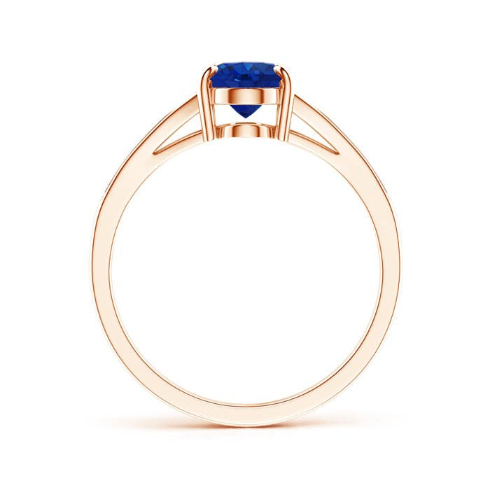 AAA - Blue Sapphire / 1.67 CT / 14 KT Rose Gold