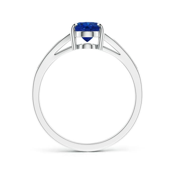 AAA - Blue Sapphire / 1.67 CT / 14 KT White Gold