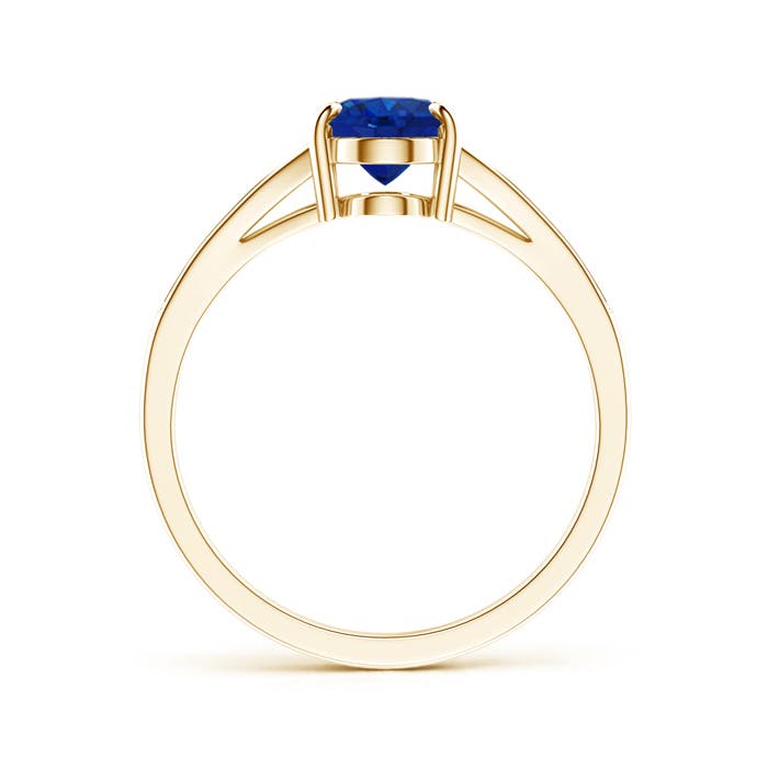 AAA - Blue Sapphire / 1.67 CT / 14 KT Yellow Gold