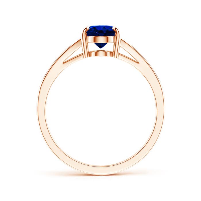 AAAA - Blue Sapphire / 1.67 CT / 14 KT Rose Gold