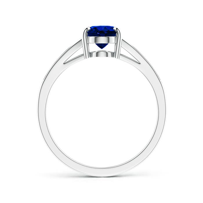 AAAA - Blue Sapphire / 1.67 CT / 14 KT White Gold