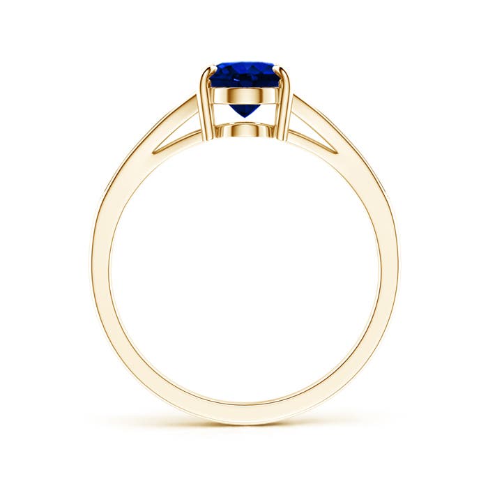 AAAA - Blue Sapphire / 1.67 CT / 14 KT Yellow Gold