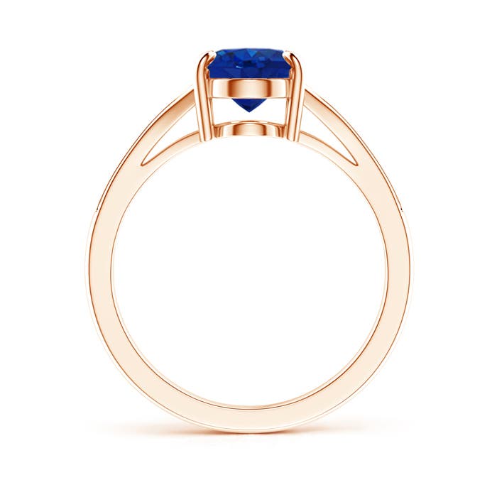 AAA - Blue Sapphire / 2.15 CT / 14 KT Rose Gold