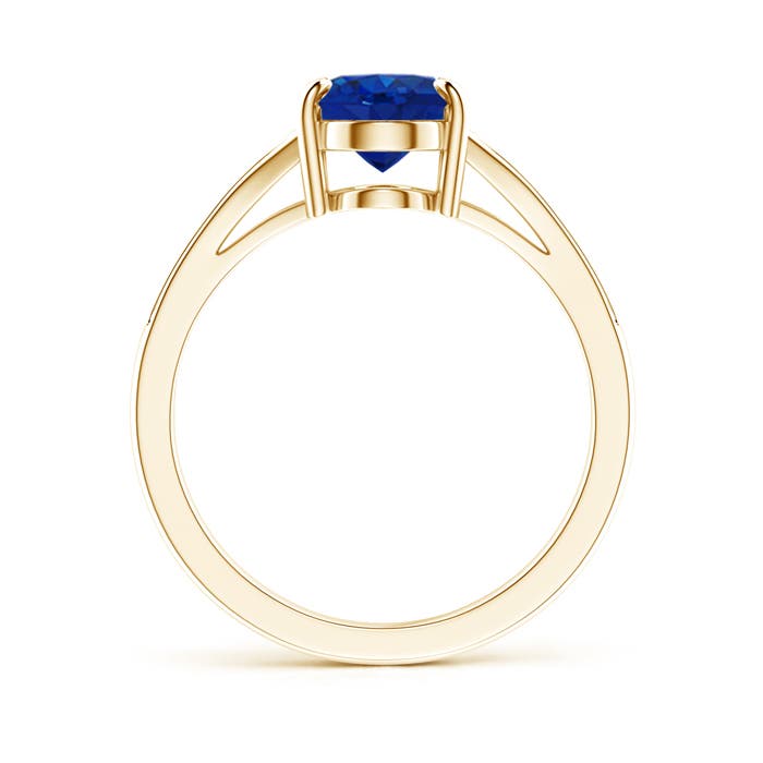 AAA - Blue Sapphire / 2.15 CT / 14 KT Yellow Gold