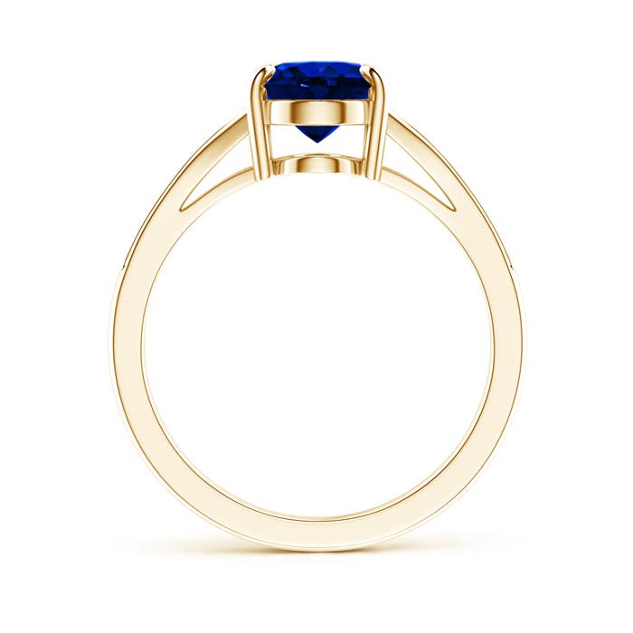 AAAA - Blue Sapphire / 2.15 CT / 14 KT Yellow Gold