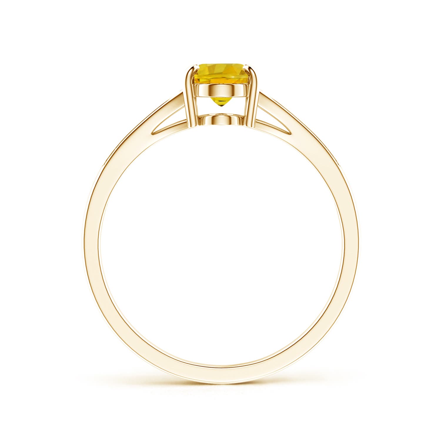 AAAA - Yellow Sapphire / 1.11 CT / 14 KT Yellow Gold