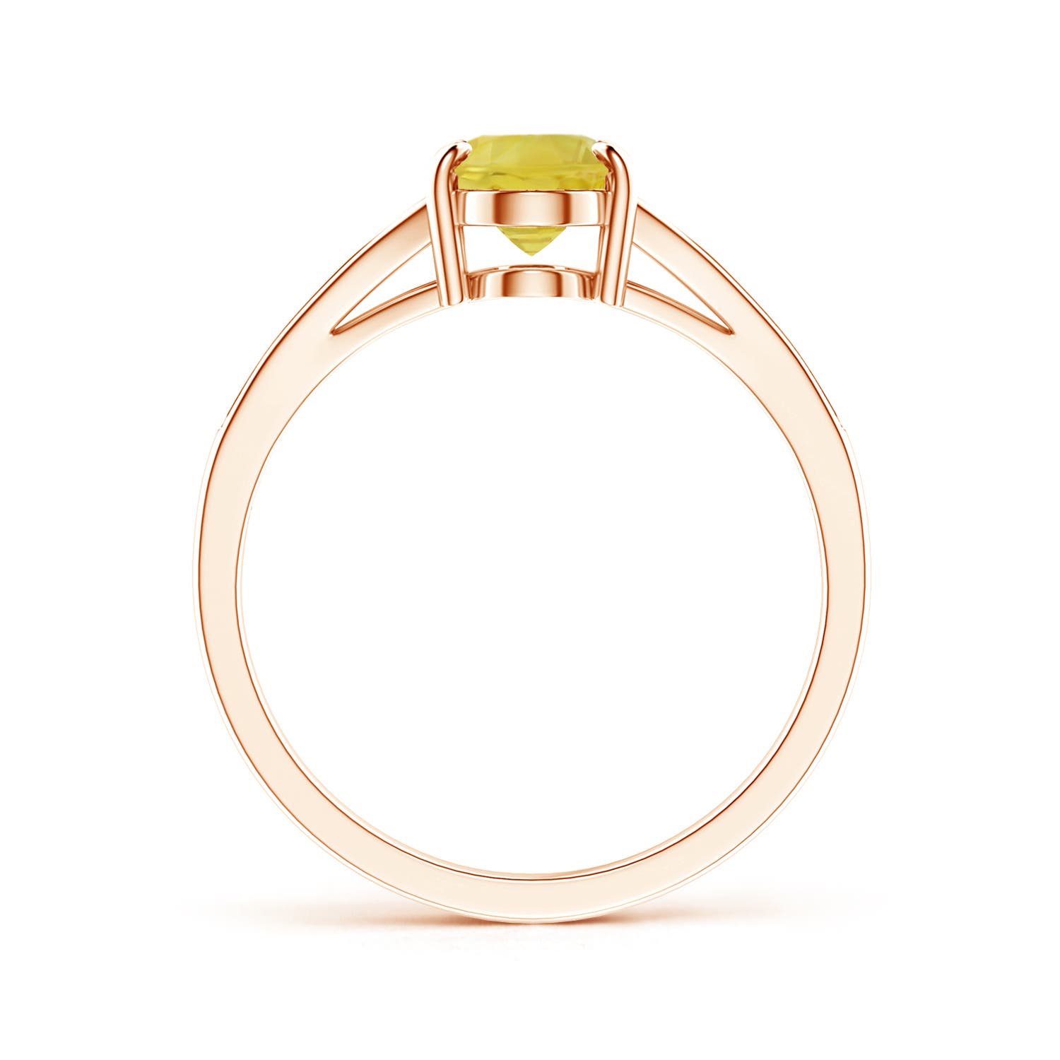 A - Yellow Sapphire / 1.62 CT / 14 KT Rose Gold