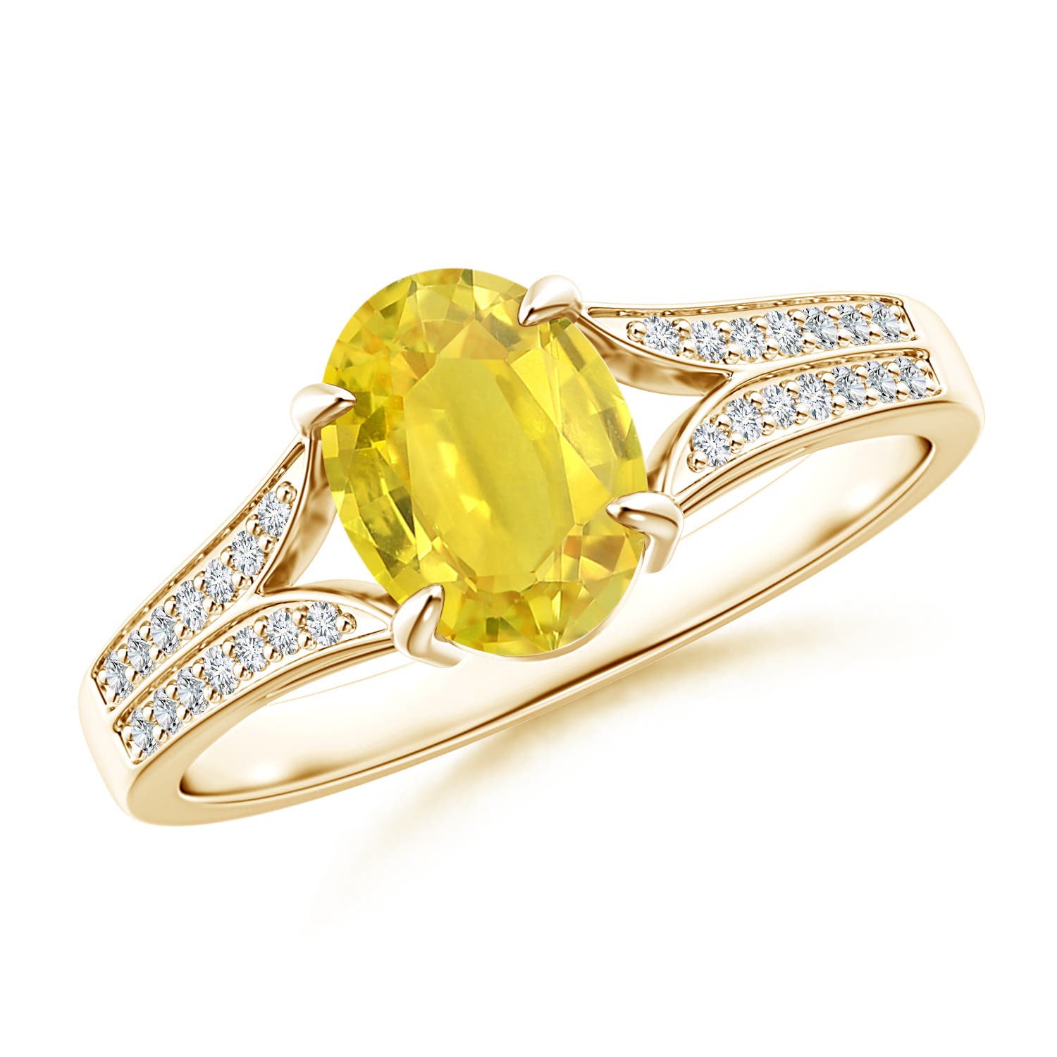 AA - Yellow Sapphire / 1.62 CT / 14 KT Yellow Gold