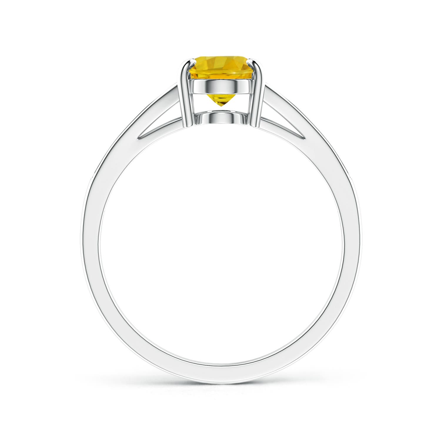 AAAA - Yellow Sapphire / 1.62 CT / 14 KT White Gold