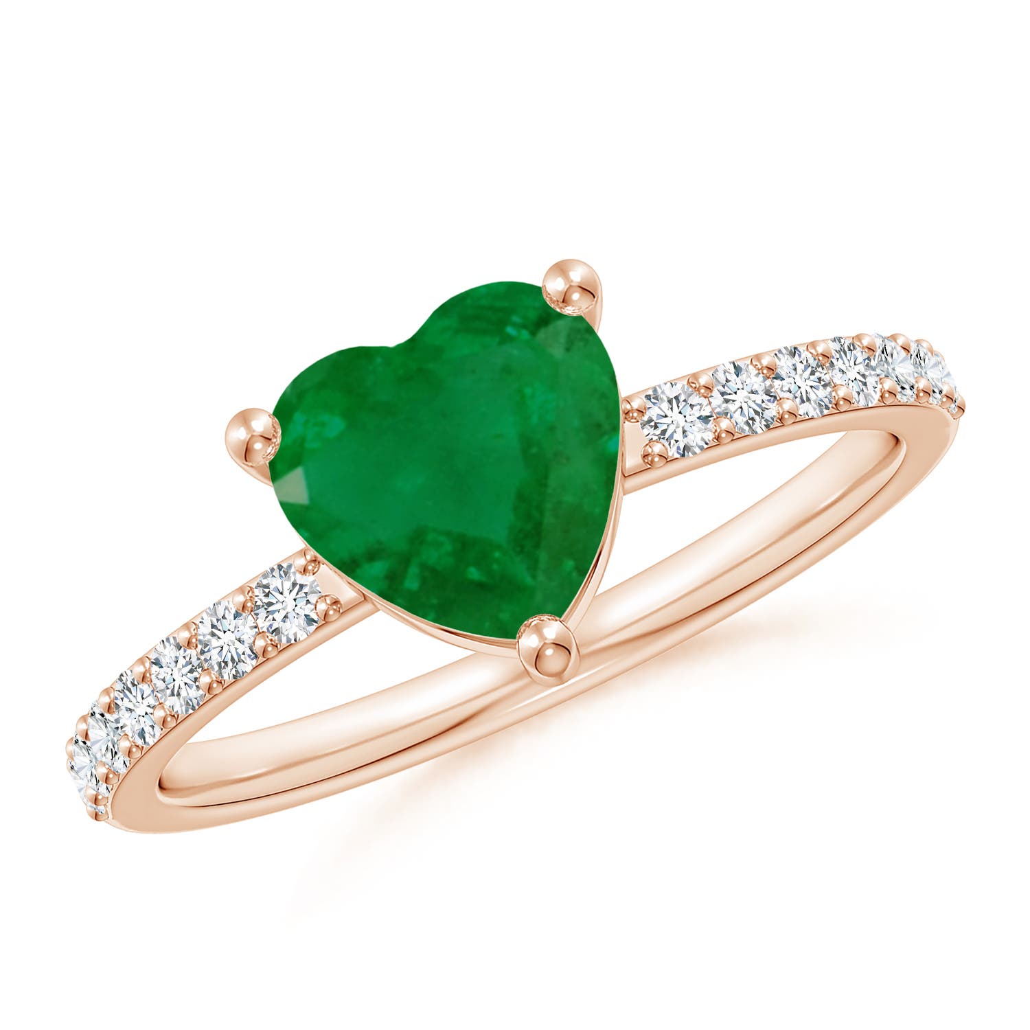 A - Emerald / 1.45 CT / 14 KT Rose Gold