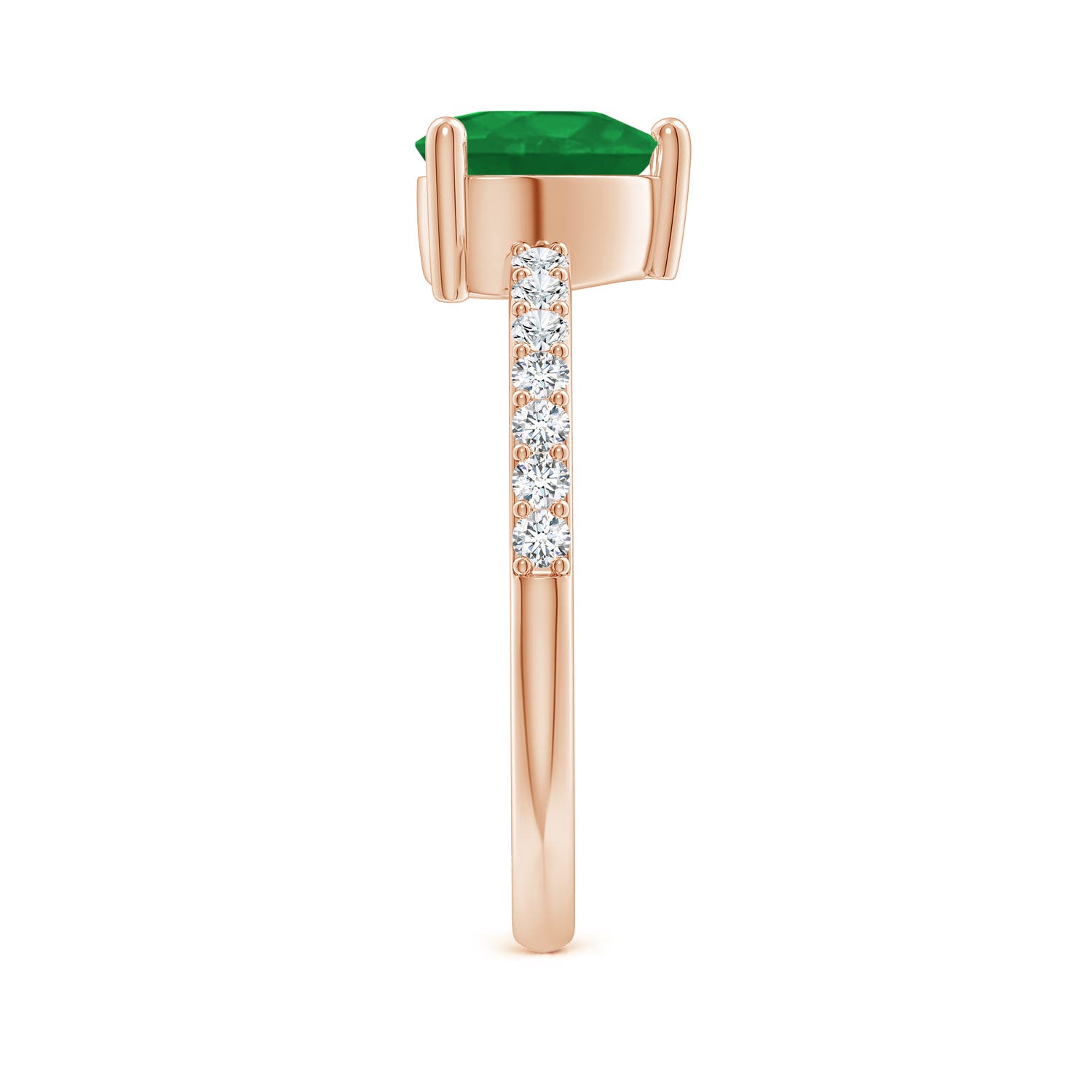 A - Emerald / 1.45 CT / 14 KT Rose Gold