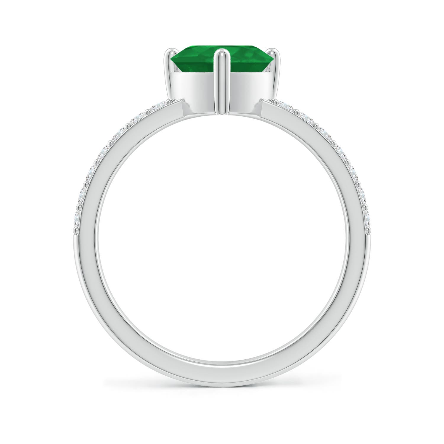 A - Emerald / 1.45 CT / 14 KT White Gold