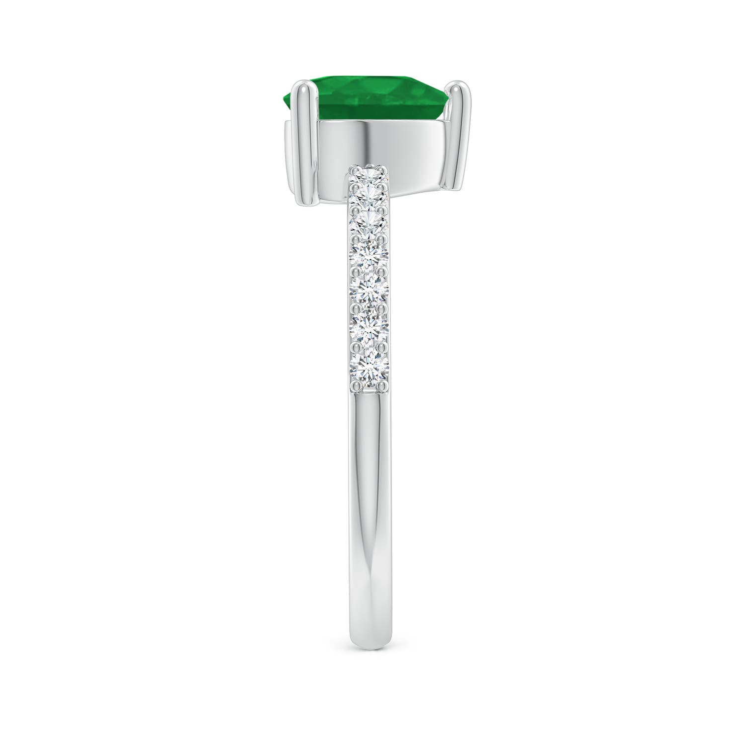 A - Emerald / 1.45 CT / 14 KT White Gold