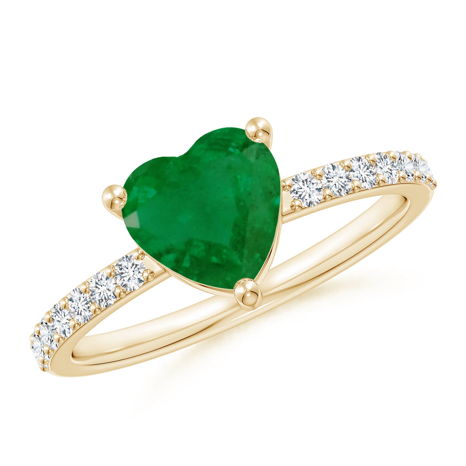 A - Emerald / 1.45 CT / 14 KT Yellow Gold