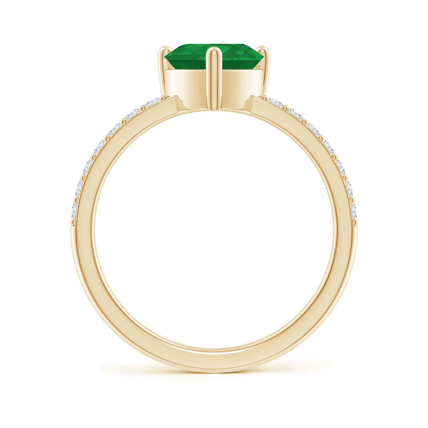 A - Emerald / 1.45 CT / 14 KT Yellow Gold