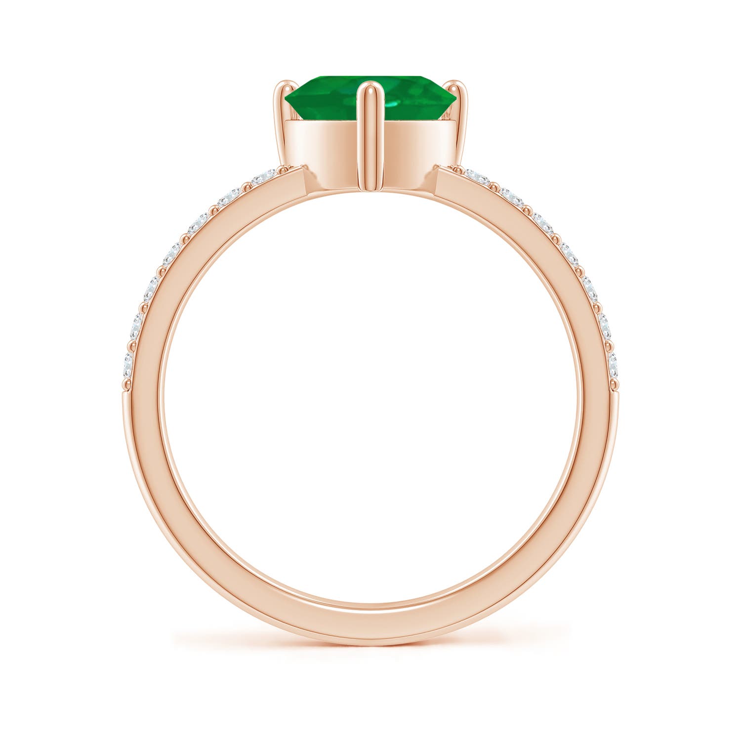 AA - Emerald / 1.45 CT / 14 KT Rose Gold