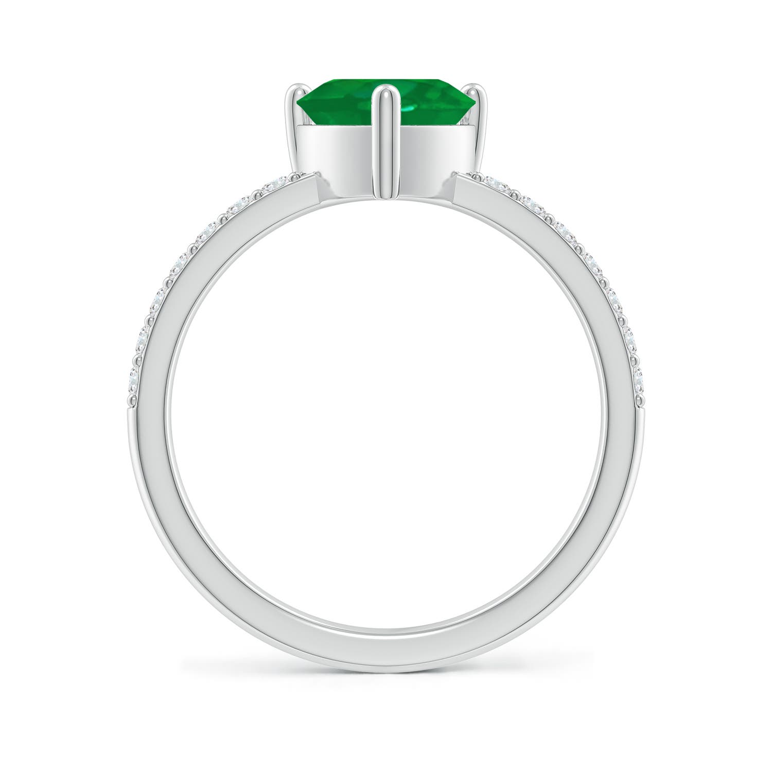 AA - Emerald / 1.45 CT / 14 KT White Gold