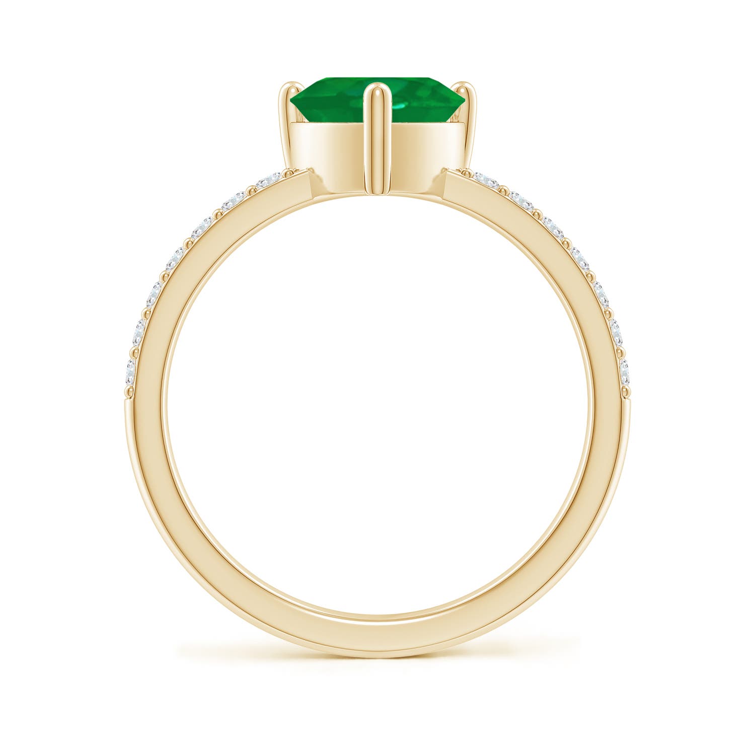 AA - Emerald / 1.45 CT / 14 KT Yellow Gold