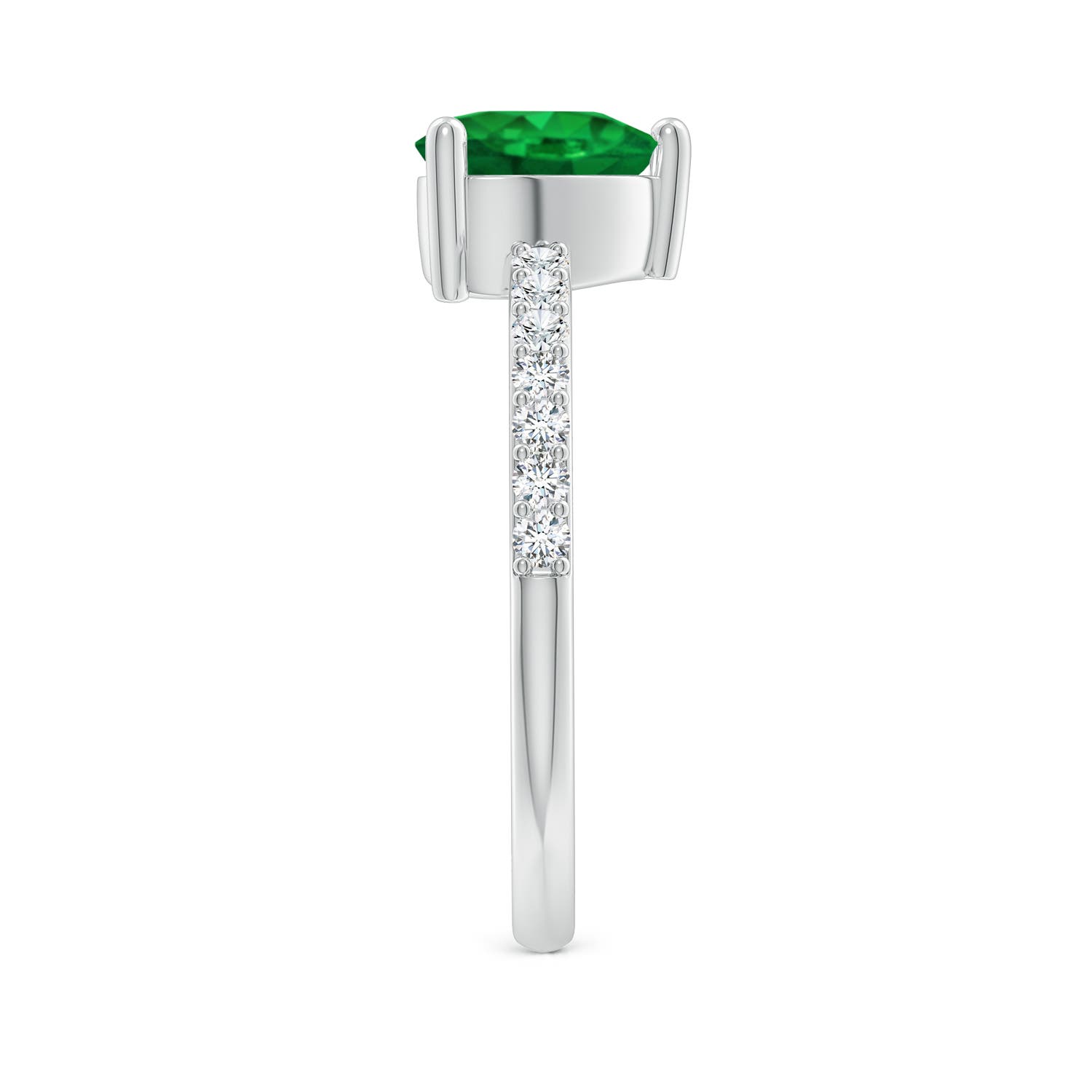 AAA - Emerald / 1.45 CT / 14 KT White Gold