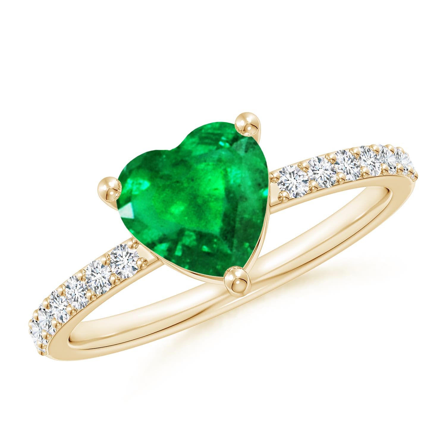 AAA - Emerald / 1.45 CT / 14 KT Yellow Gold