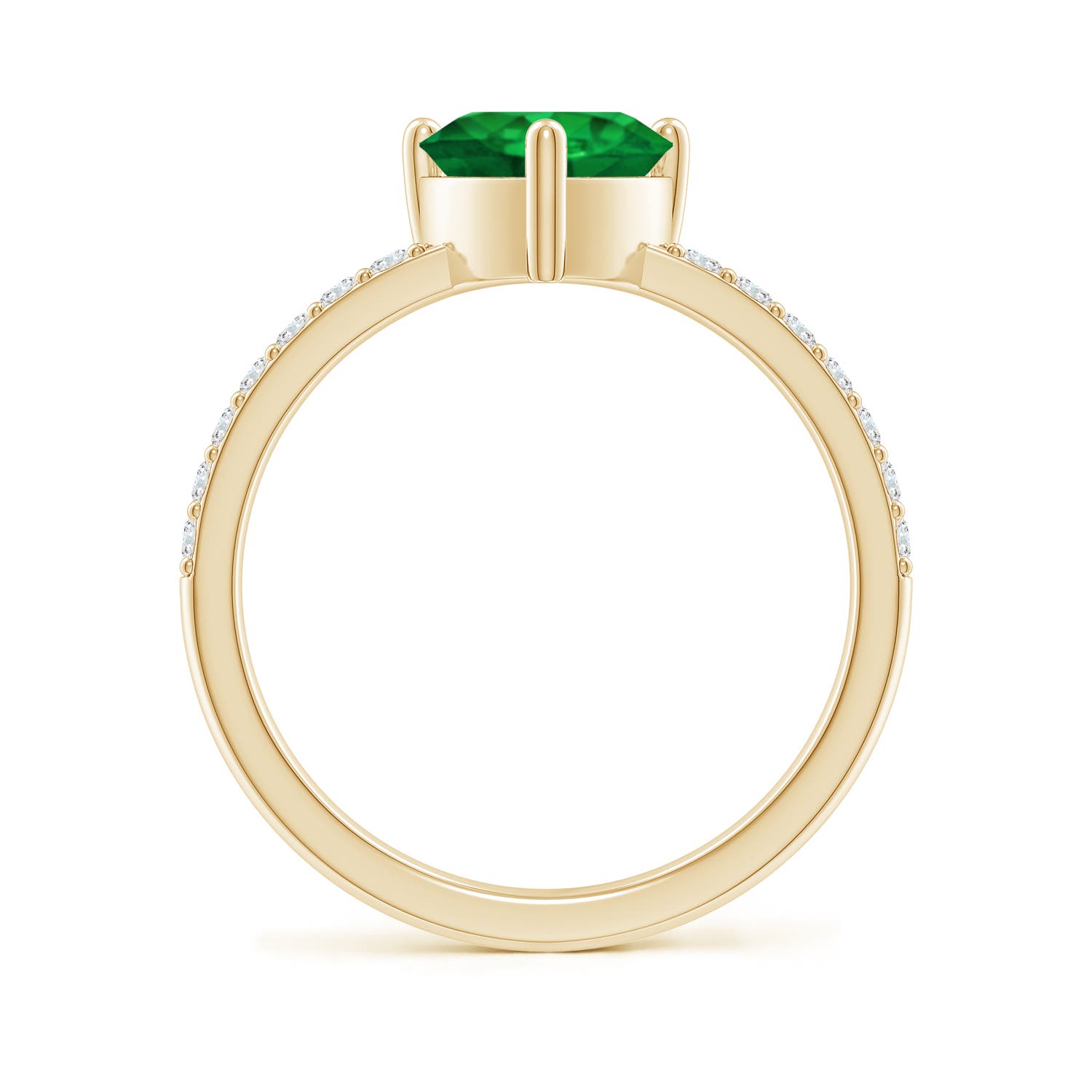 AAA - Emerald / 1.45 CT / 14 KT Yellow Gold