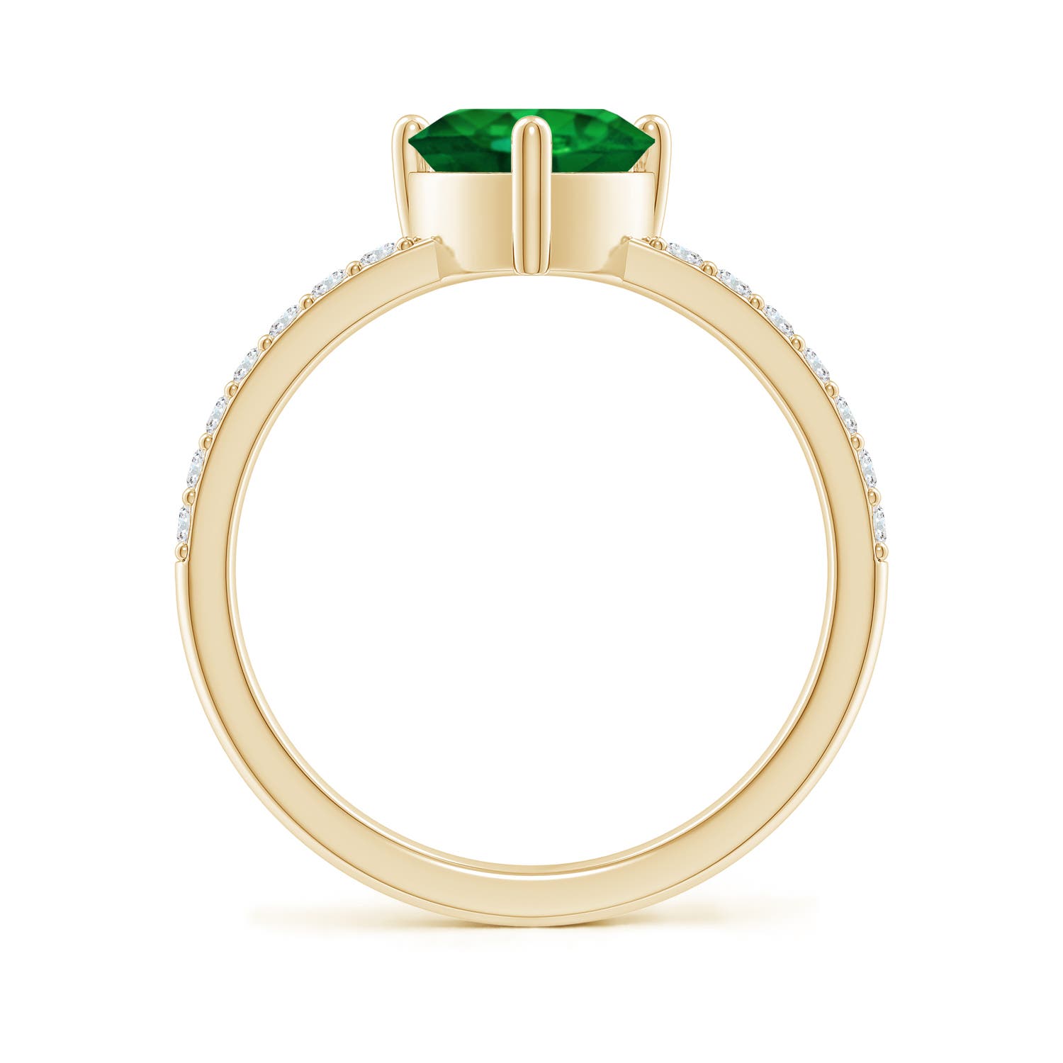 AAAA - Emerald / 1.45 CT / 14 KT Yellow Gold