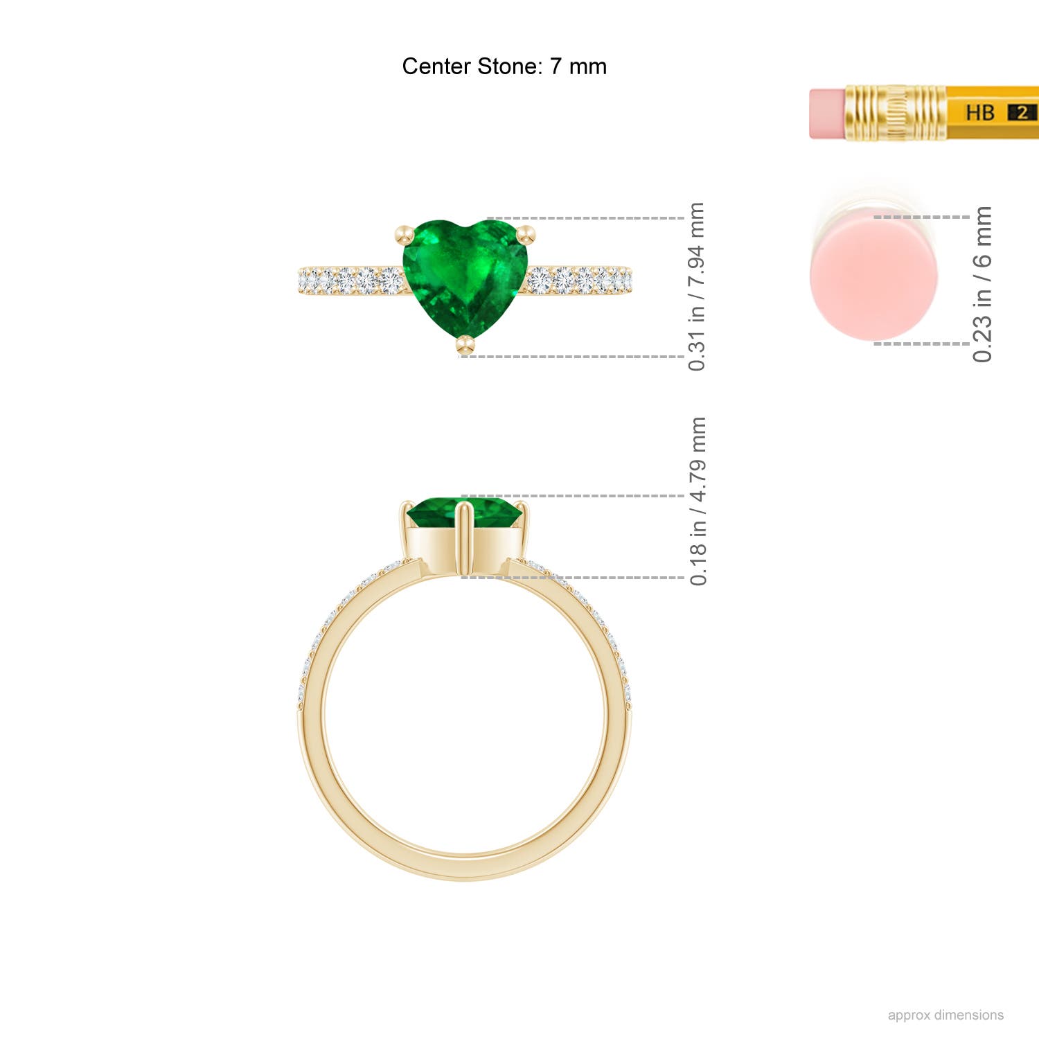 AAAA - Emerald / 1.45 CT / 14 KT Yellow Gold