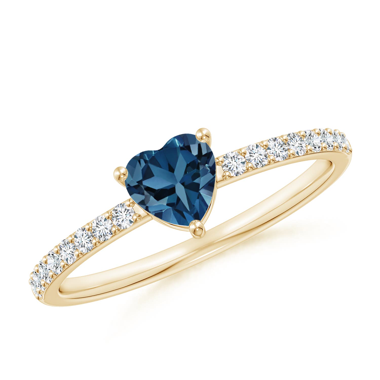 AA - London Blue Topaz / 0.79 CT / 14 KT Yellow Gold