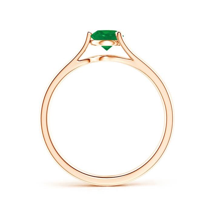 AA - Emerald / 0.45 CT / 14 KT Rose Gold