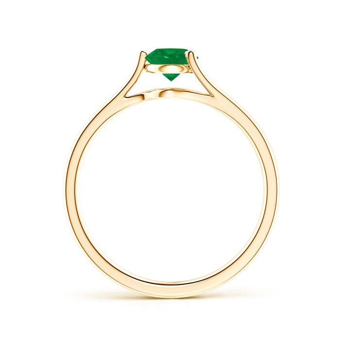 AA - Emerald / 0.45 CT / 14 KT Yellow Gold