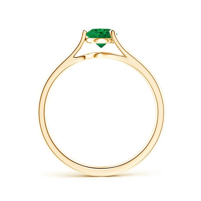 AAA - Emerald / 0.45 CT / 14 KT Yellow Gold