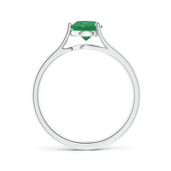 A - Emerald / 0.75 CT / 14 KT White Gold