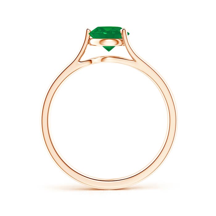 AA - Emerald / 0.75 CT / 14 KT Rose Gold