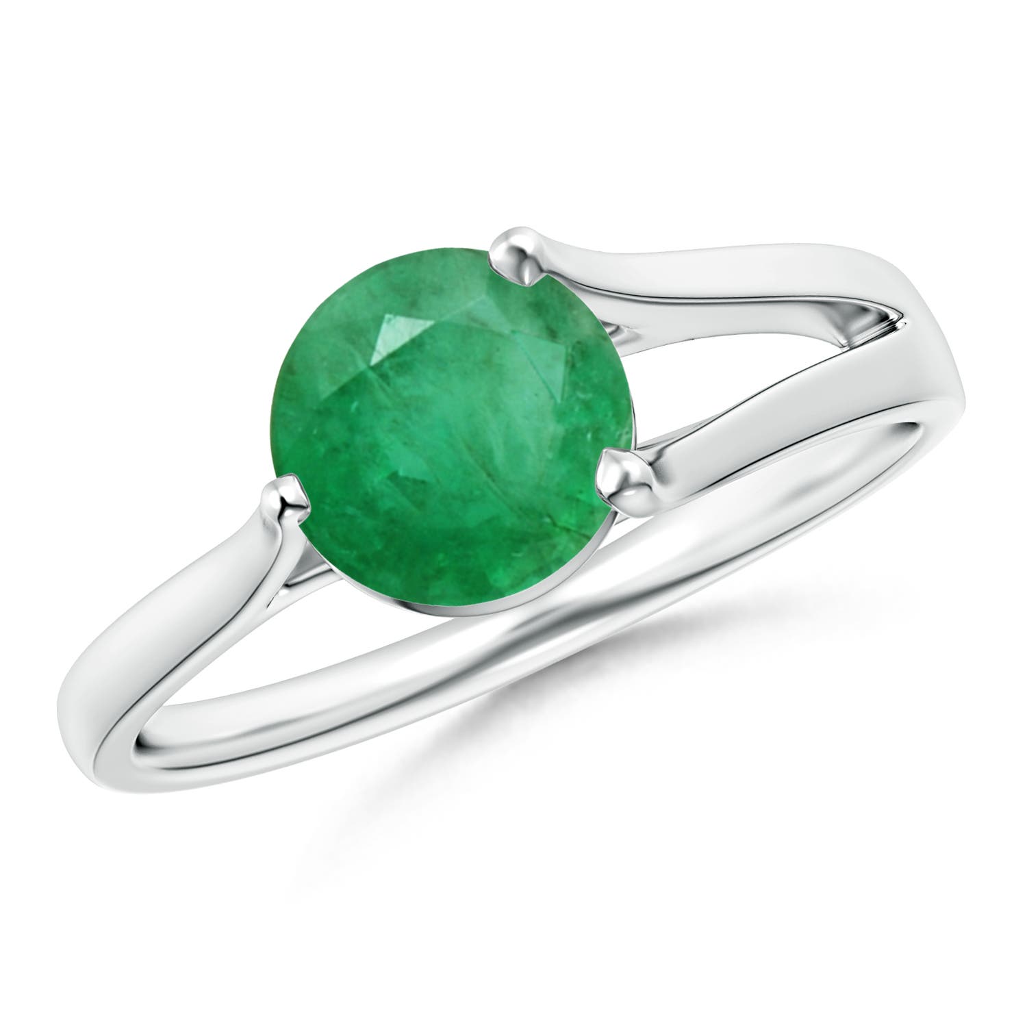 A - Emerald / 1.2 CT / 14 KT White Gold